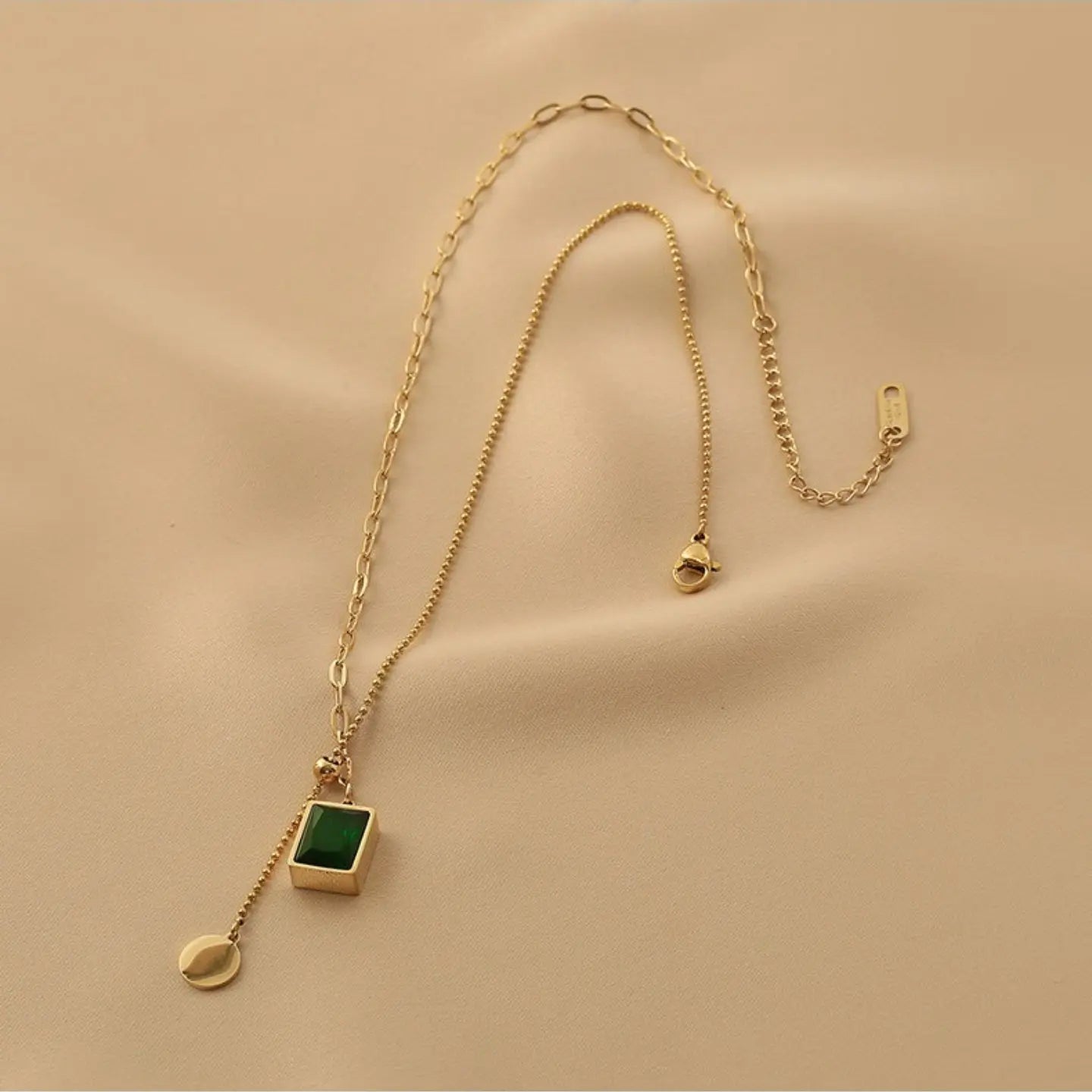 Crystal Pendant Necklace for Women | Titanium Steel Chain