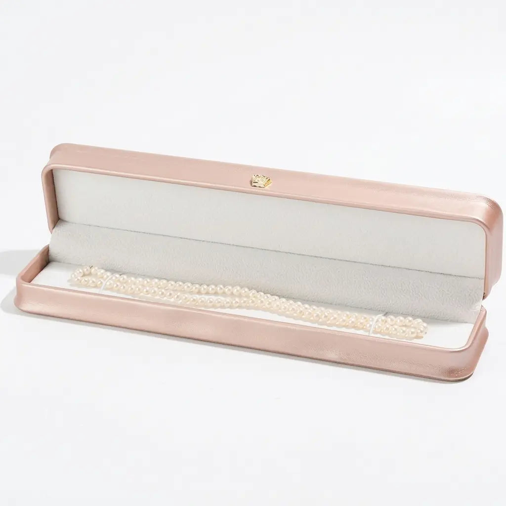Schmuckkästchen Roségold | Geschenkbox aus PU-Leder mit Kronenverschluss — 6 Größen