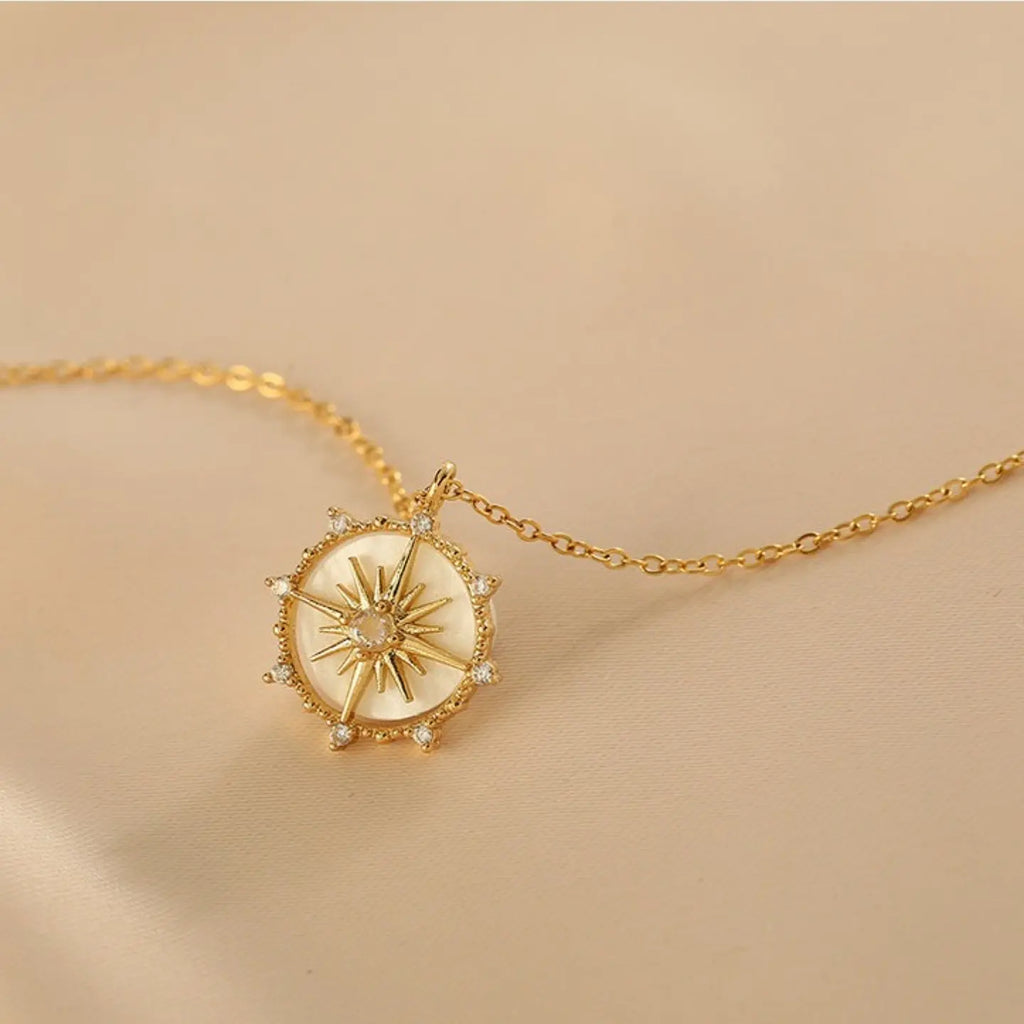 Muschel- & Legierungs-Halskette für Frauen | Zarter Alltags-Schmuck